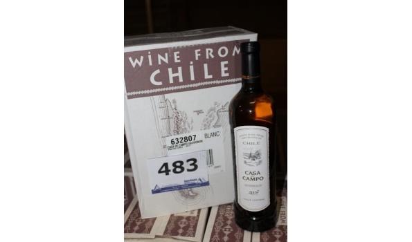 24 flessen à 75cl witte wijn Casa de Campo, Sauvignon Blanc, 2008